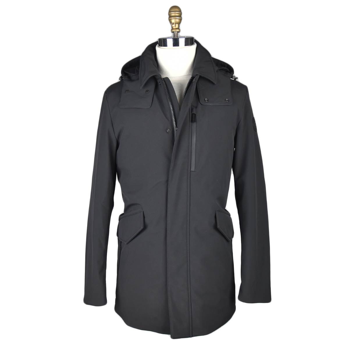 Woolrich Woolrich Black Pl Barrow Mac Soft Shell Coat Black 000