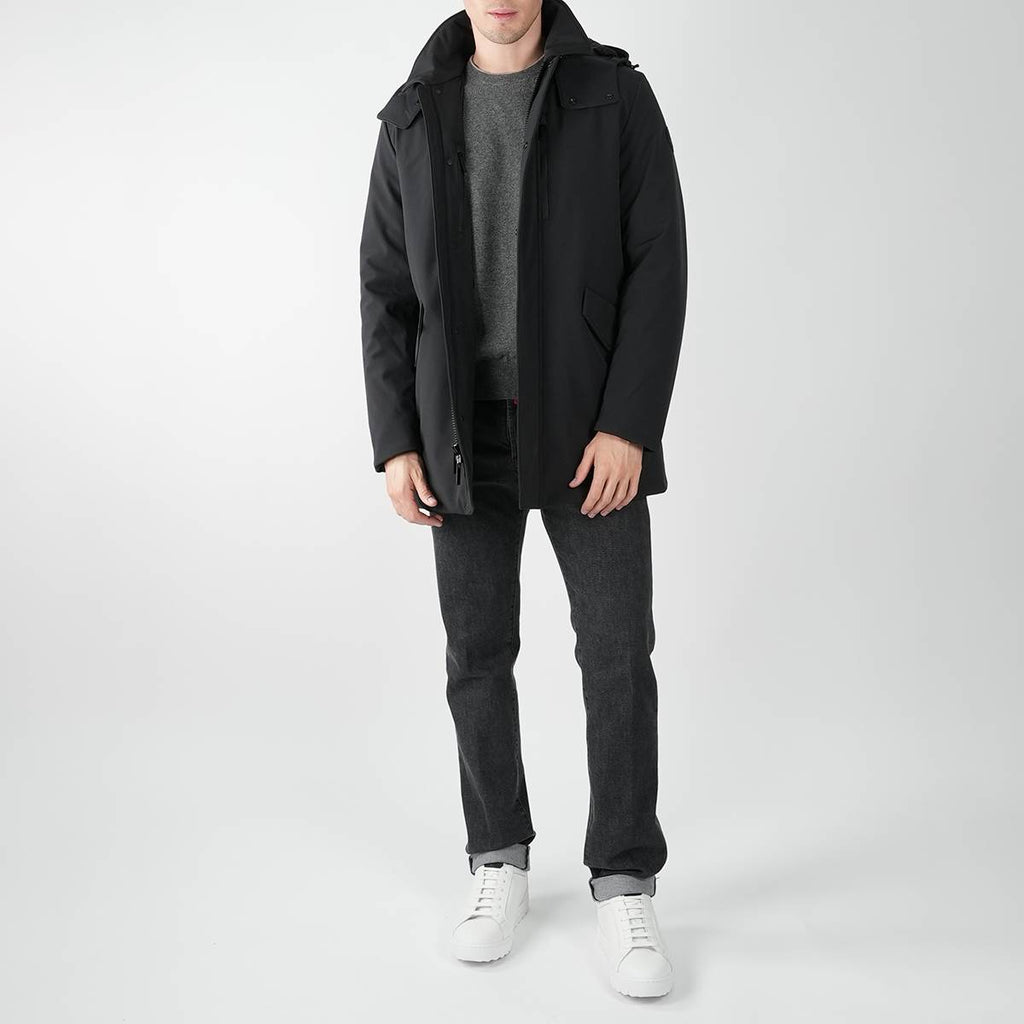 Woolrich Woolrich Black Pl Barrow Mac Soft Shell Coat Black 001
