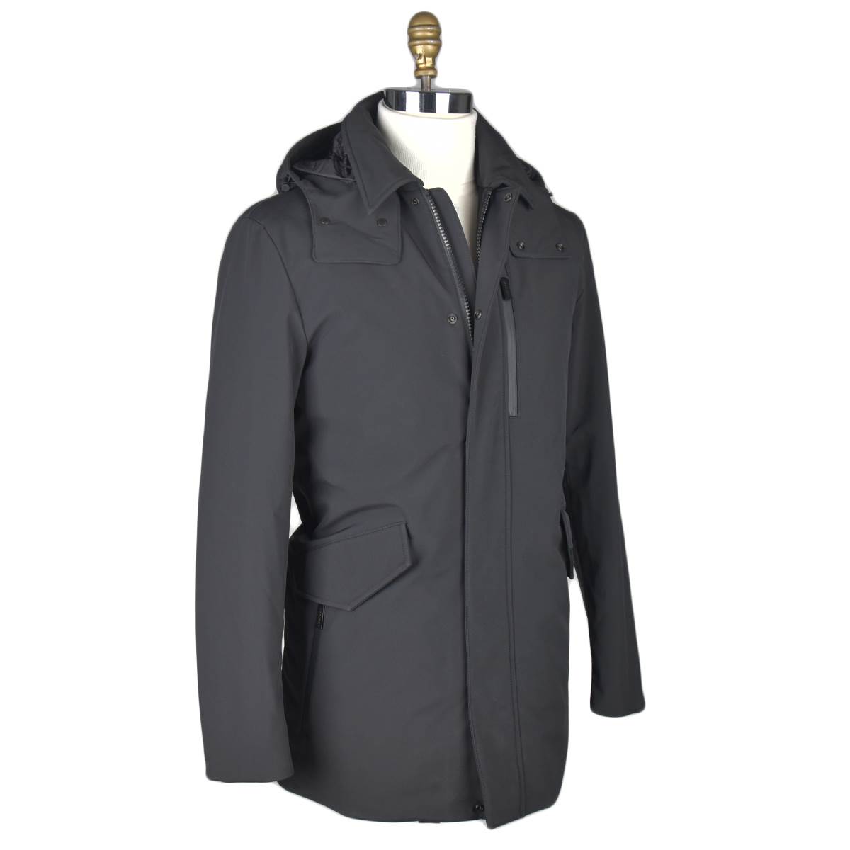 Woolrich Woolrich Black Pl Barrow Mac Soft Shell Coat Black 001