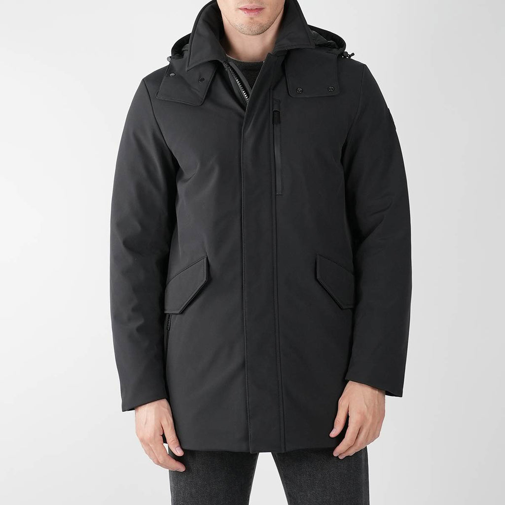 Woolrich Black Pl Barrow Mac Soft Shell Coat