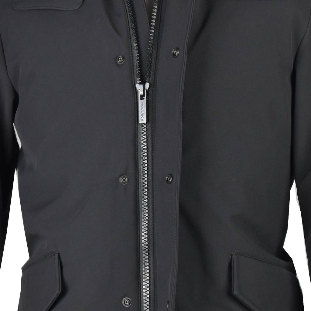 Woolrich Black Pl Barrow Mac Soft Shell Coat