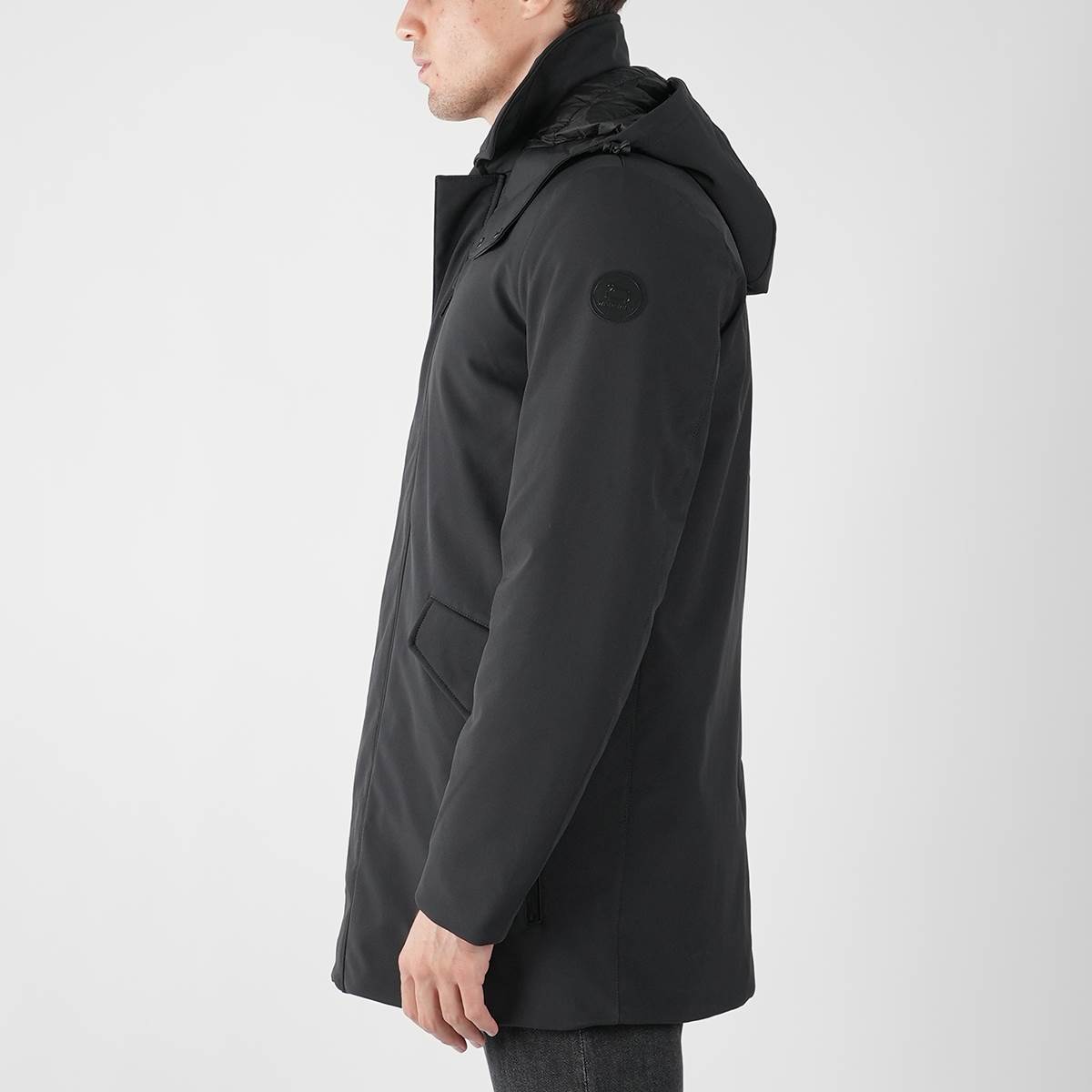 Woolrich Black Pl Barrow Mac Soft Shell Coat