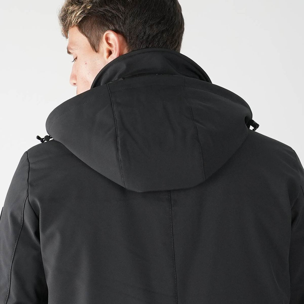 Woolrich Black Pl Barrow Mac Soft Shell Coat