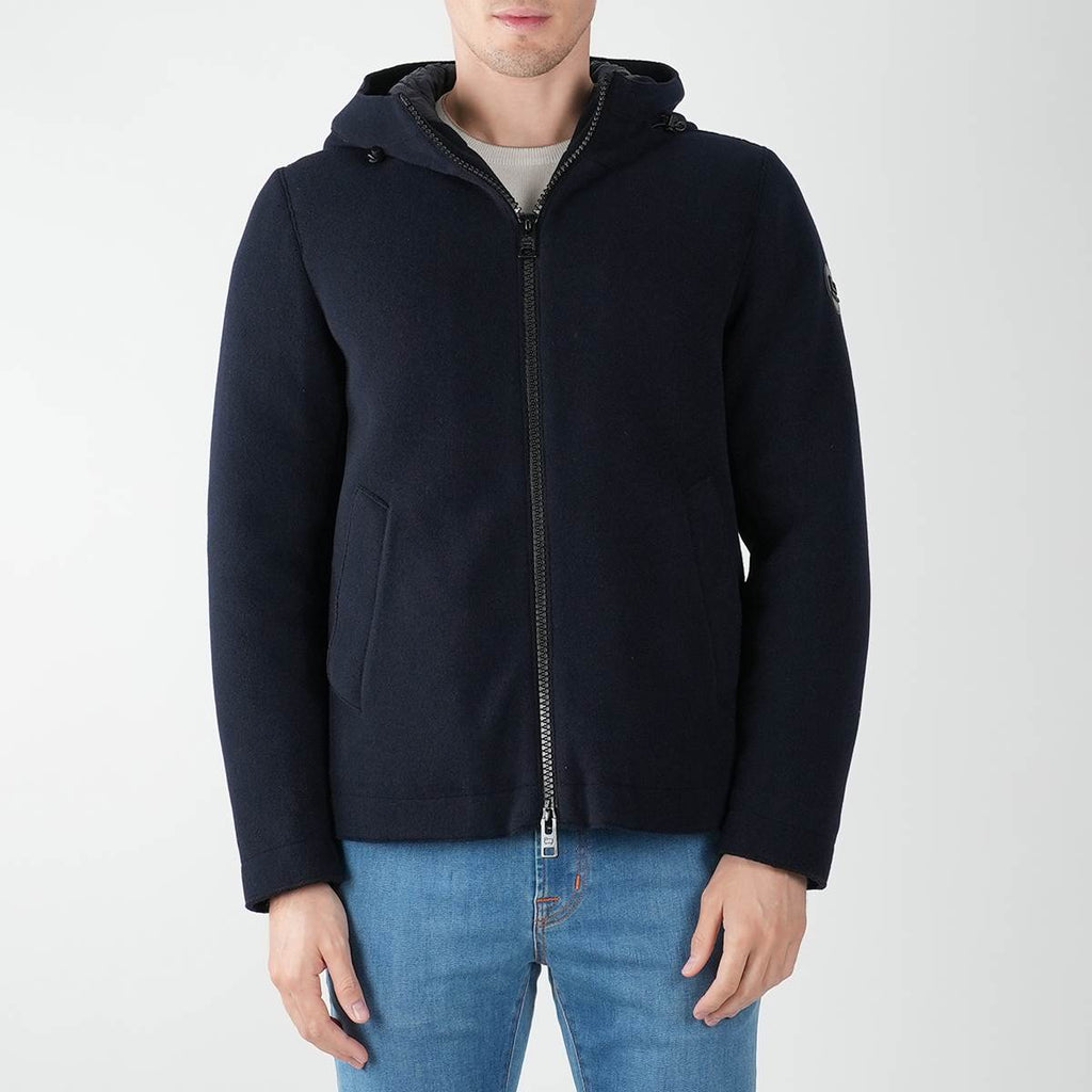 Woolrich Blue Wool Pa Pacific Coat