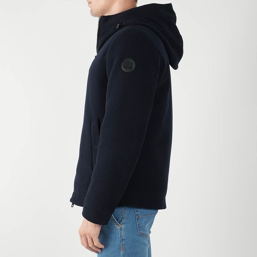 Woolrich Blue Wool Pa Pacific Coat