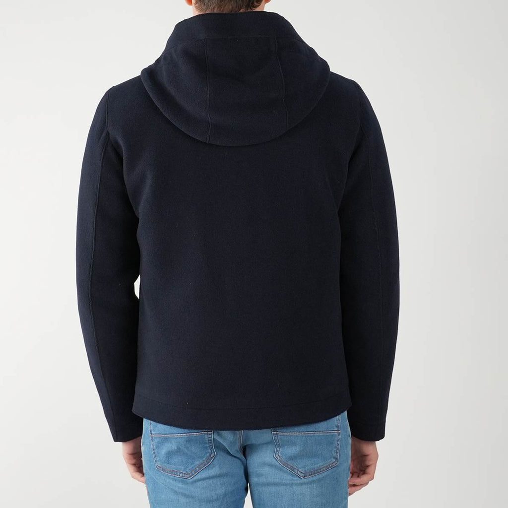Woolrich Blue Wool Pa Pacific Coat