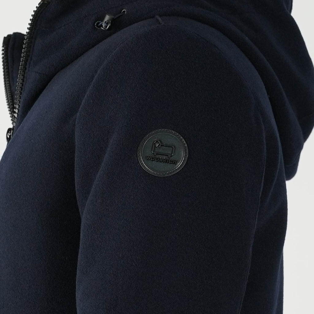 Woolrich Blue Wool Pa Pacific Coat