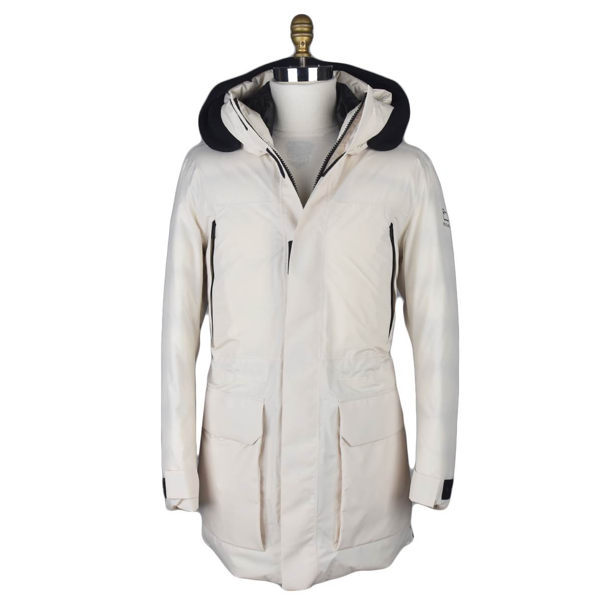 Woolrich Woolrich White Pl Pertex Long Parka Coat White 000