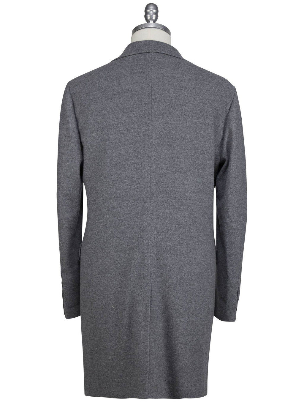 Luigi Borrelli Gray Virgin Wool Overcoat