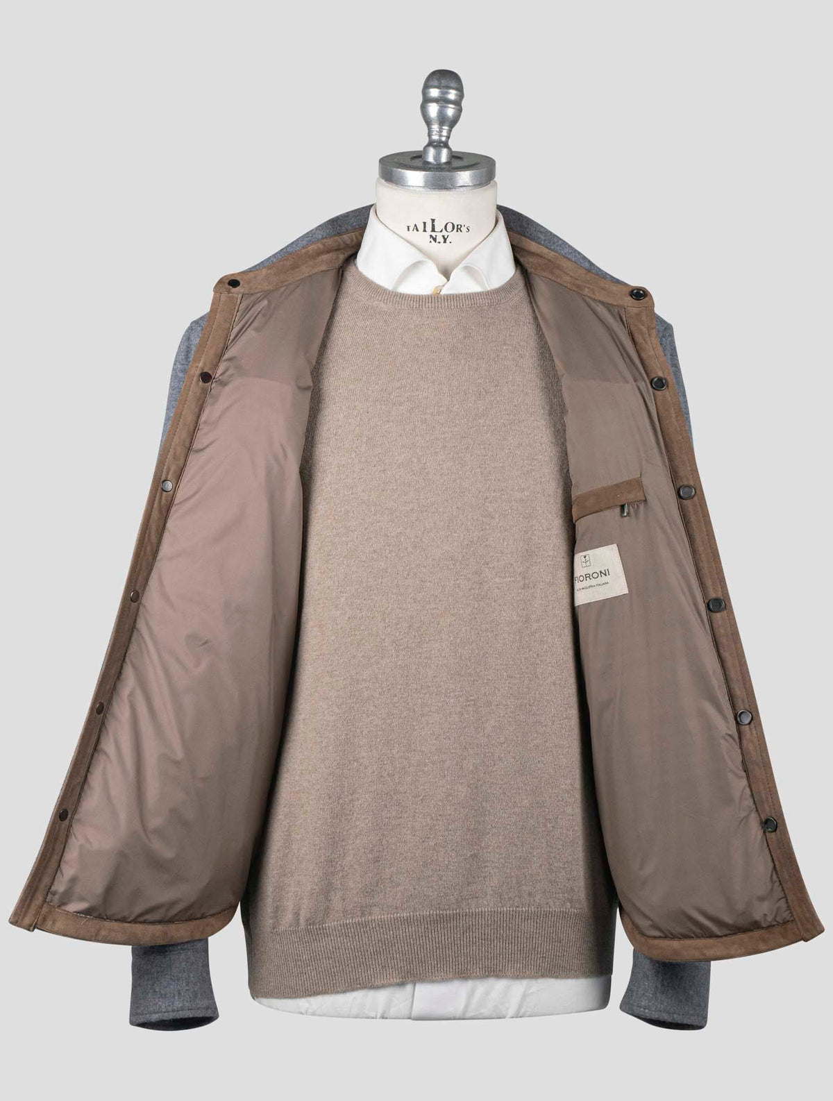 Fioroni Gray Wool Coat