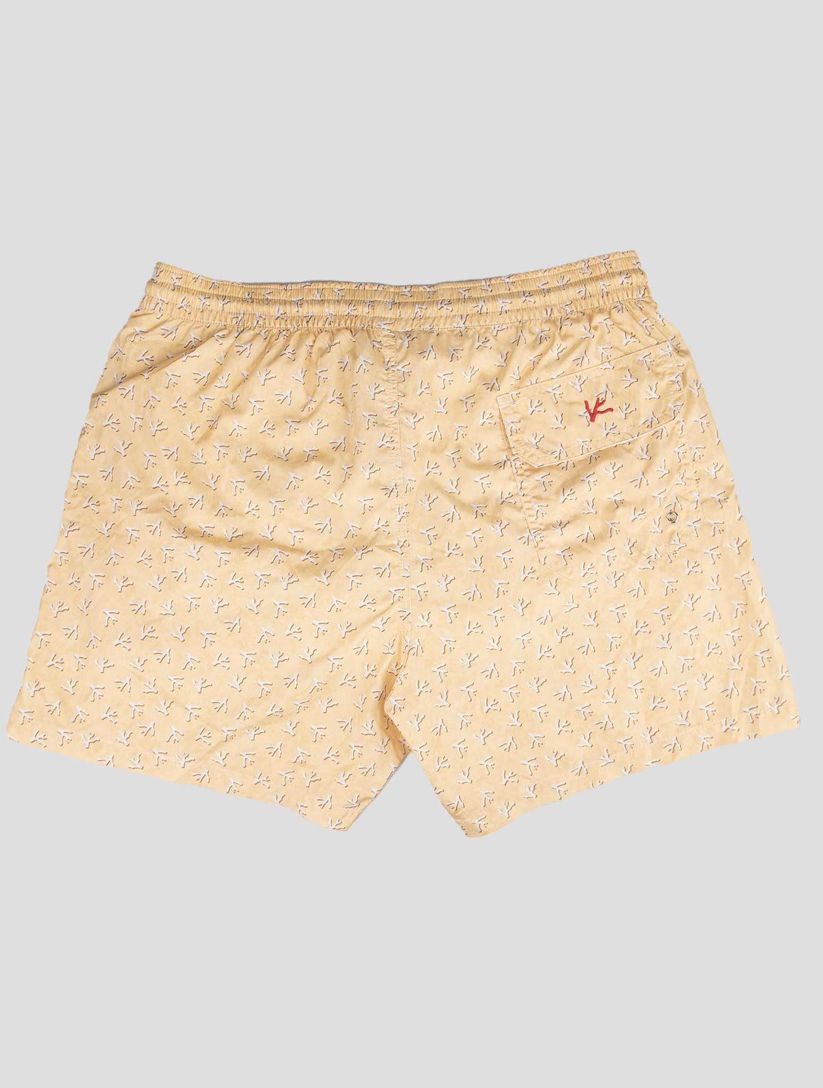 Isaia Isaia Yellow Pl Swim Trunks Yellow 001