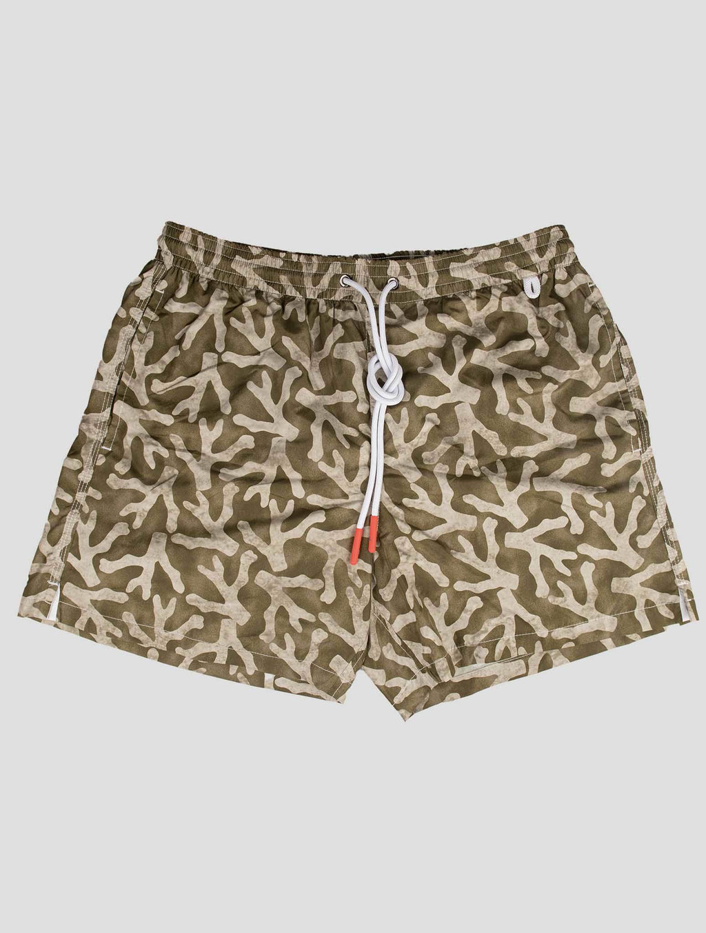 Isaia Green Pl Swim Trunks