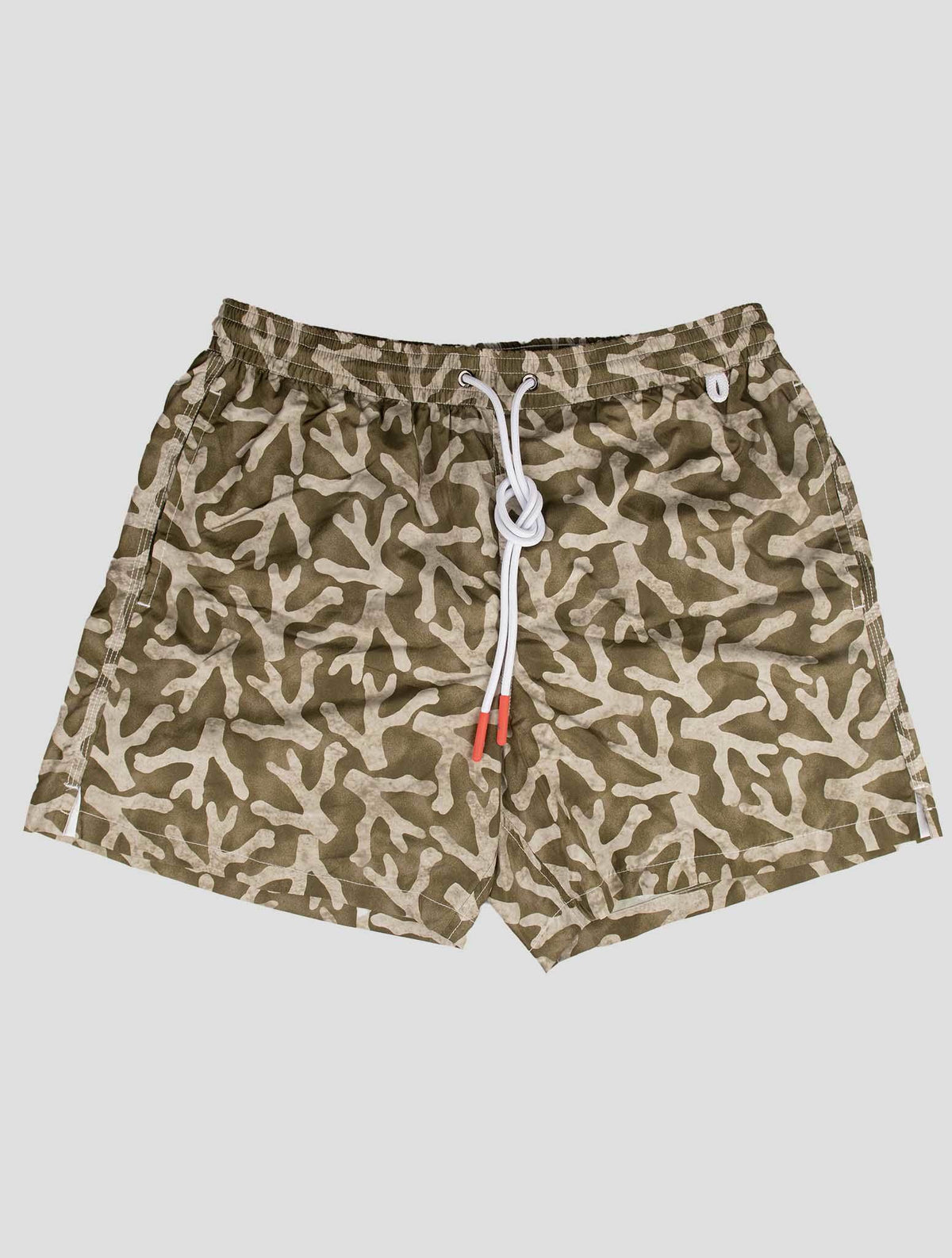 Isaia Green Pl Swim Trunks