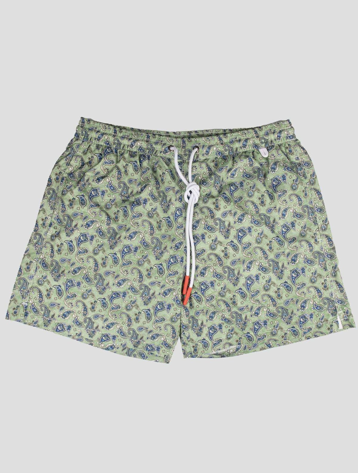 Isaia Green Pl Swim Trunks