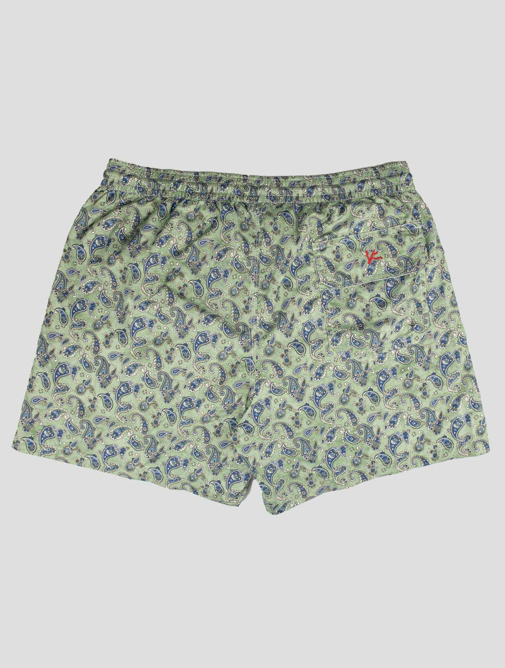 Isaia Isaia Green Pl Swim Trunks Green 001
