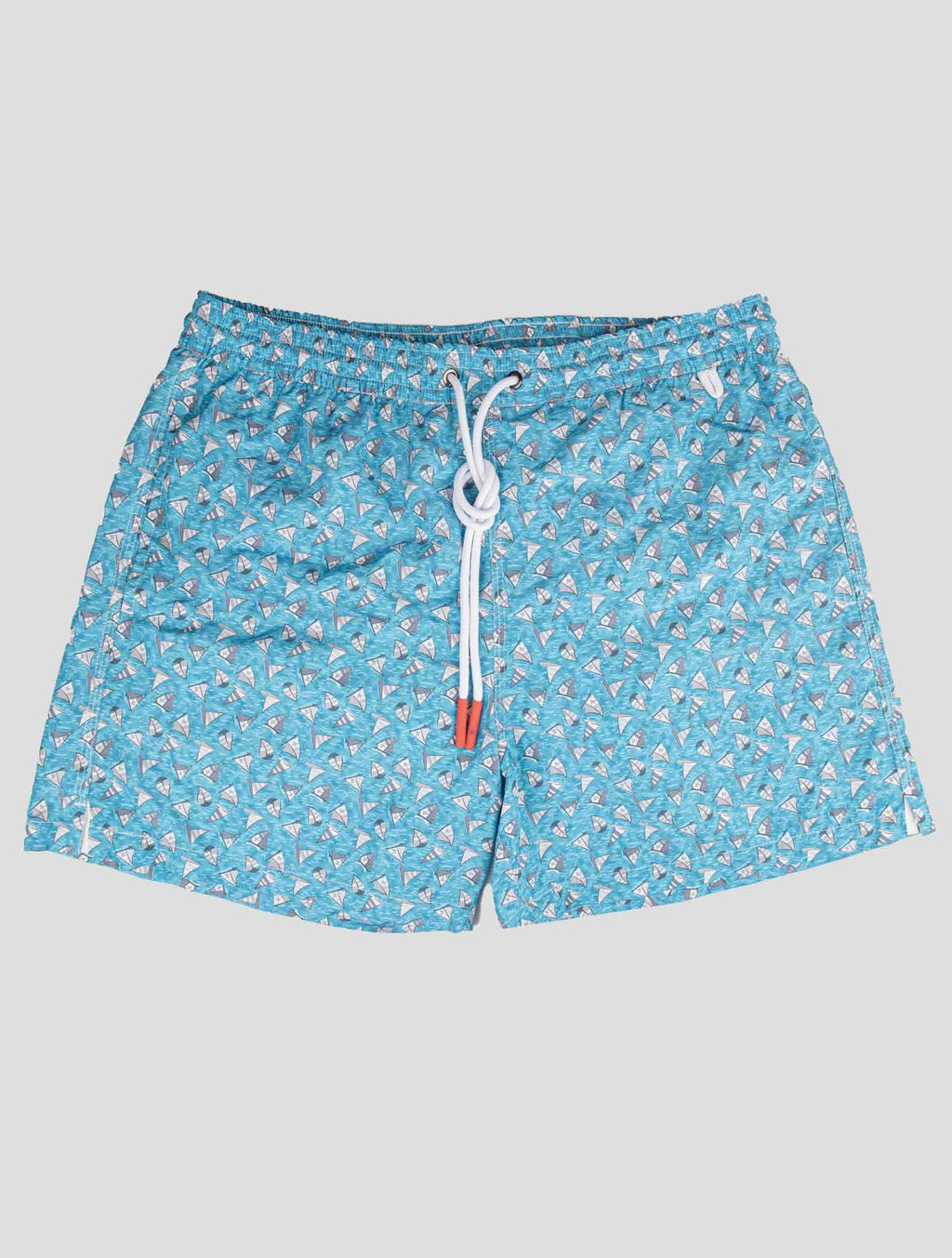 Isaia Light Blue Pl Swim Trunks