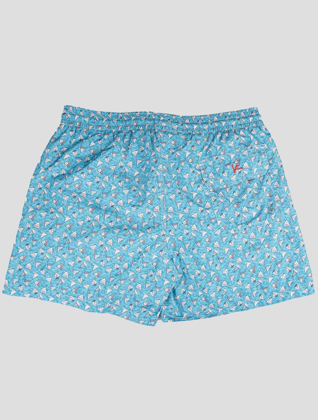 Isaia Isaia Light Blue Pl Swim Trunks Light Blue 001