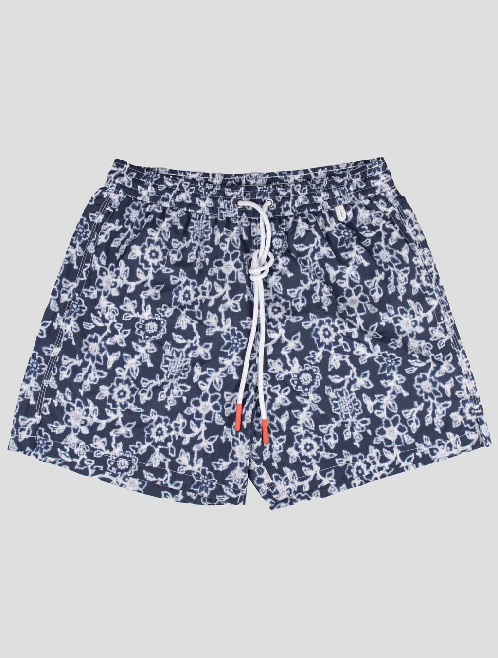 Isaia Blue White Pl Swim Trunks