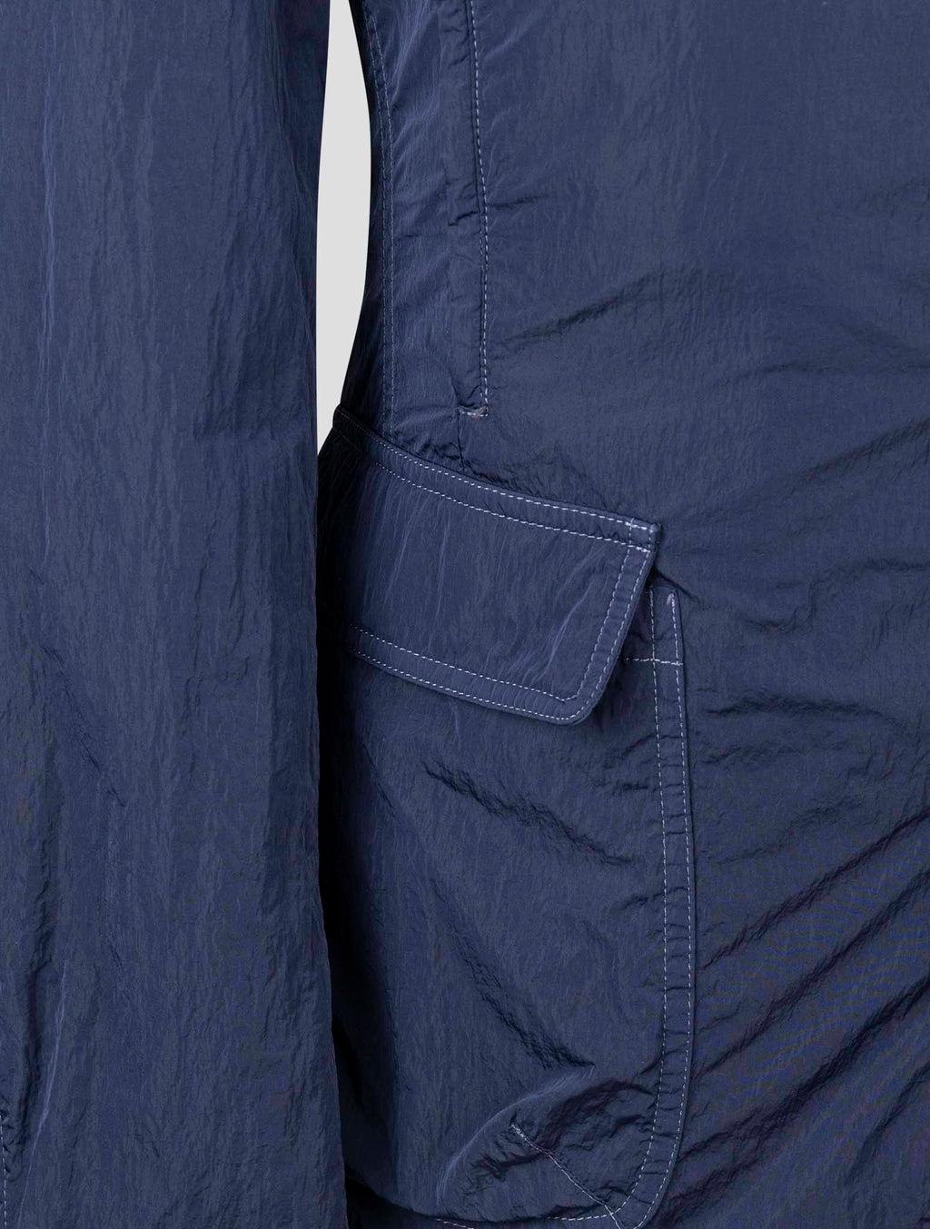 Isaia Blue Polyester Coat