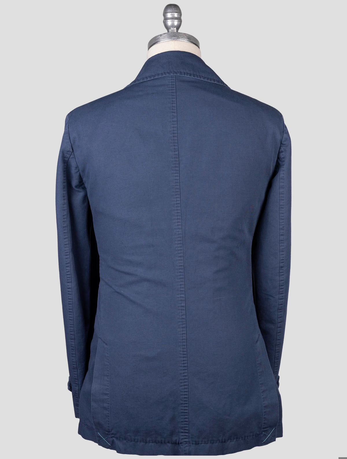 Isaia Blue Cotton Coat