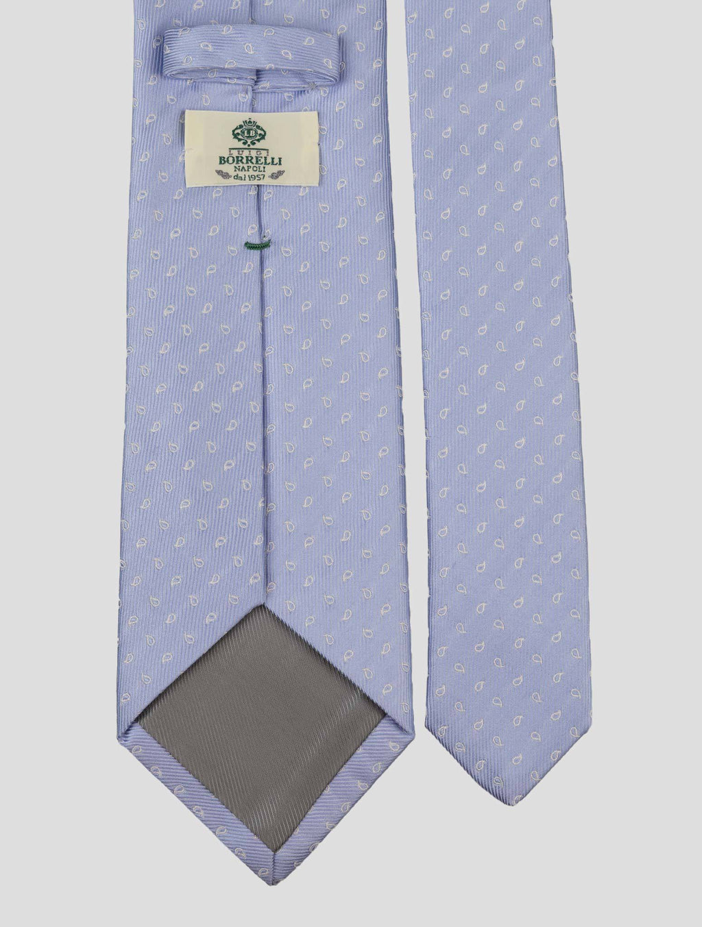 Luigi Borrelli Light Blue Silk Tie