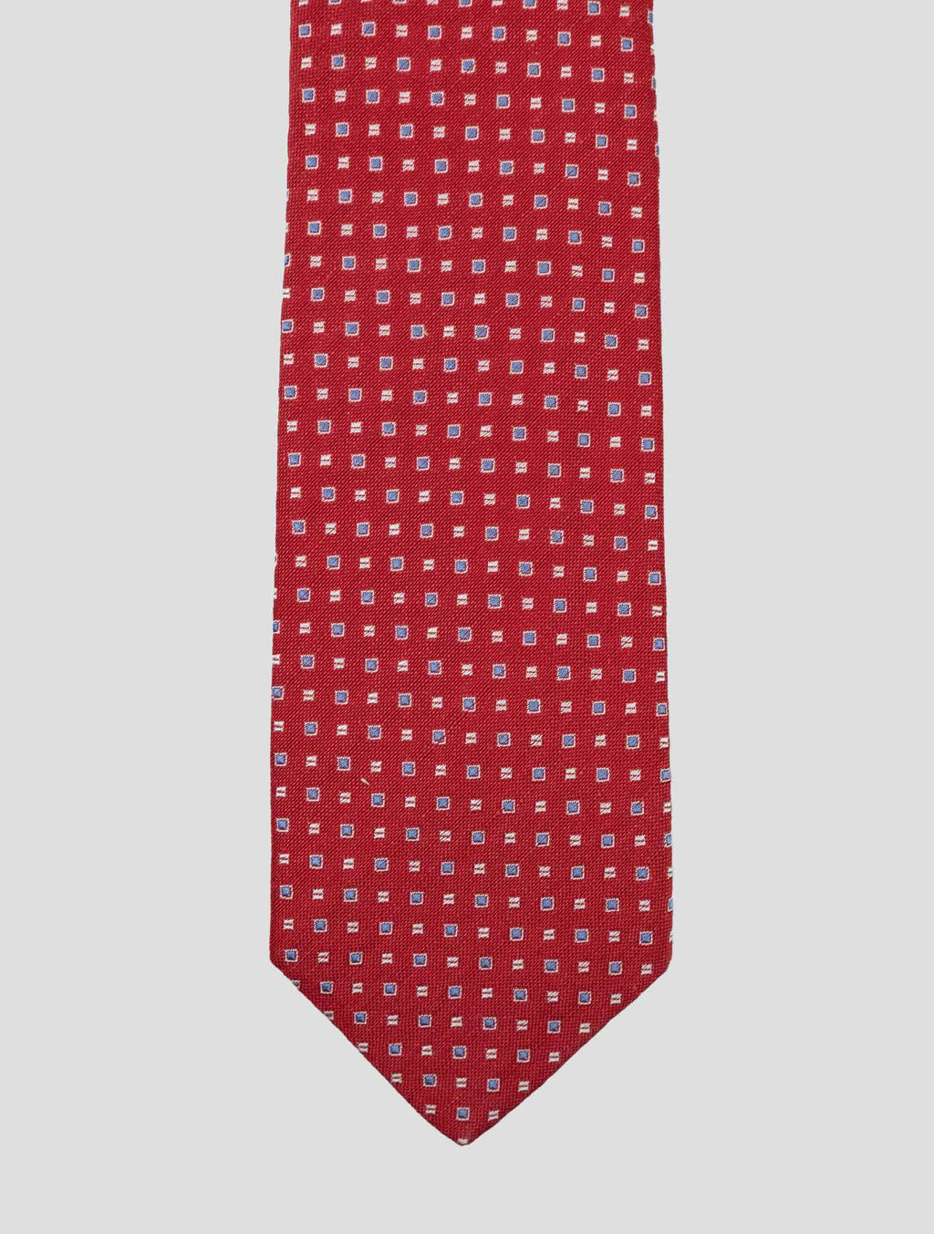 Luigi Borrelli Luigi Borrelli Red Silk Linen Tie Red 001