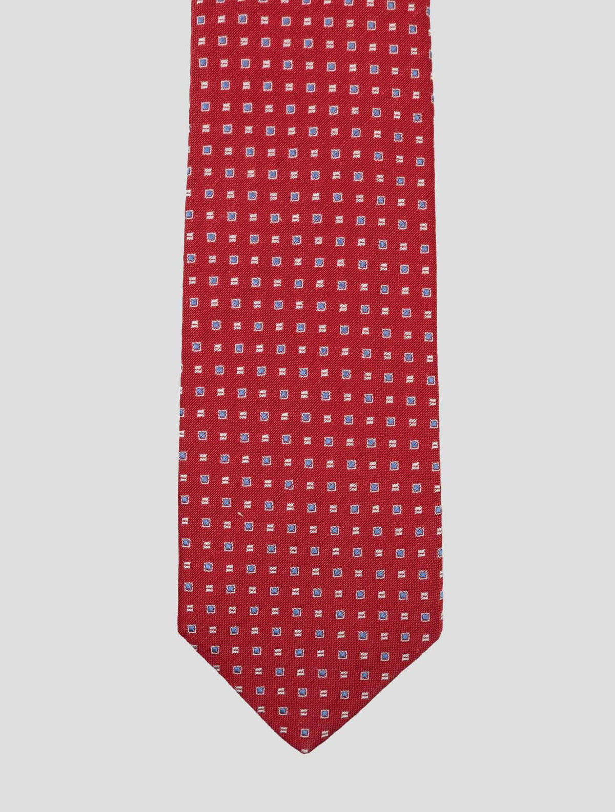 Luigi Borrelli Luigi Borrelli Red Silk Linen Tie Red 001