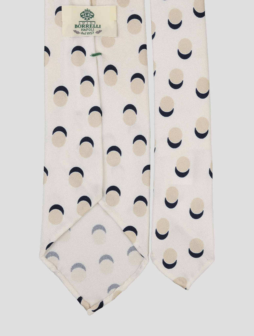 Luigi Borrelli White Silk Tie