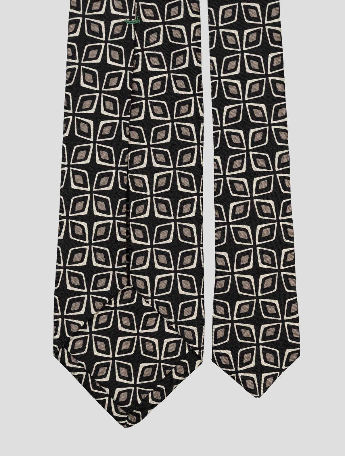 Luigi Borrelli Black Silk Tie