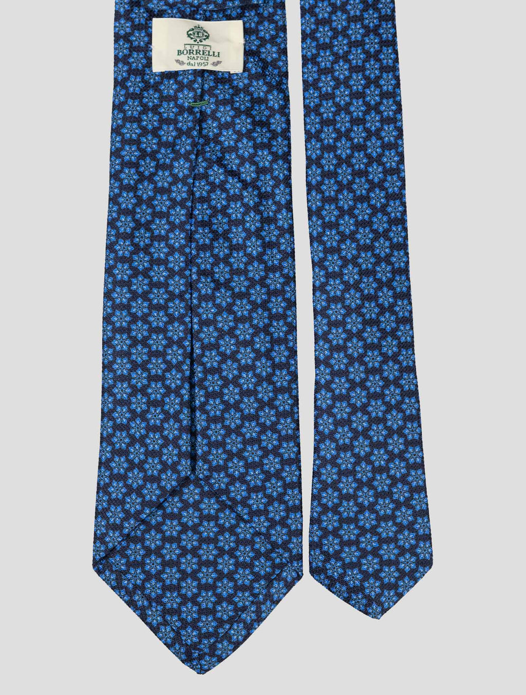 Luigi Borrelli Blue Silk Tie