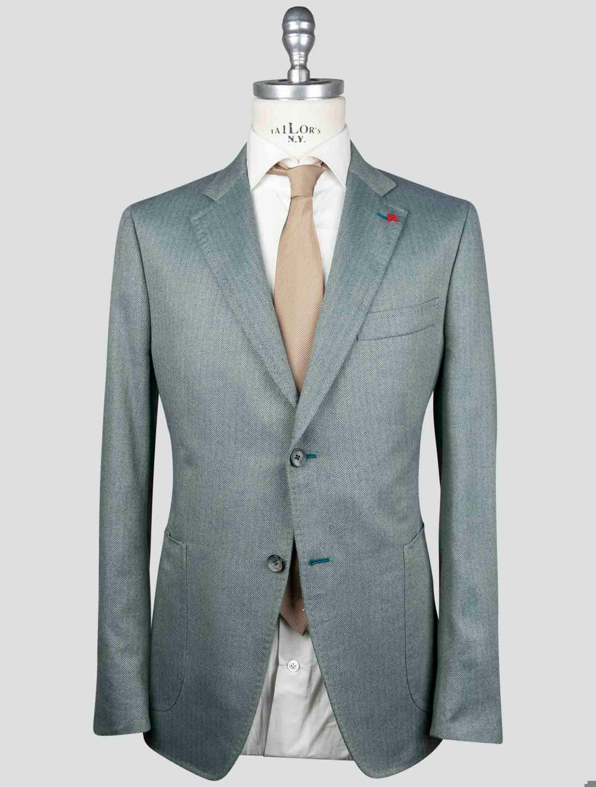 Isaia Isaia Green Cotton Blazer Green 000