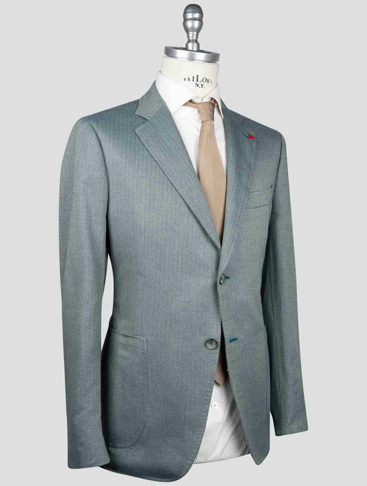Isaia Isaia Green Cotton Blazer Green 001