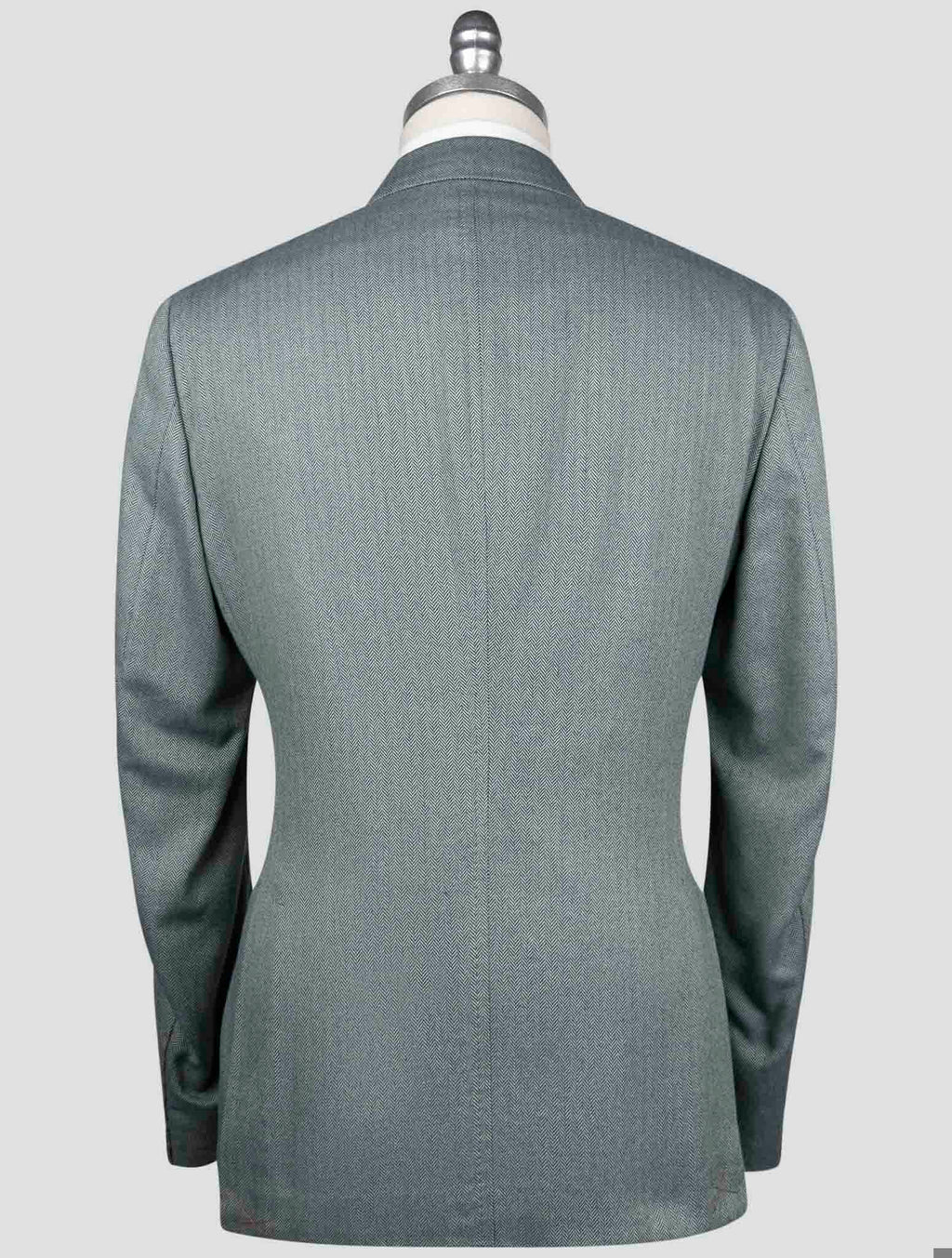 Isaia Green Cotton Blazer