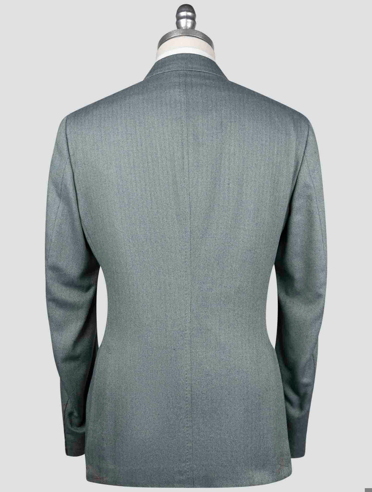 Isaia Green Cotton Blazer