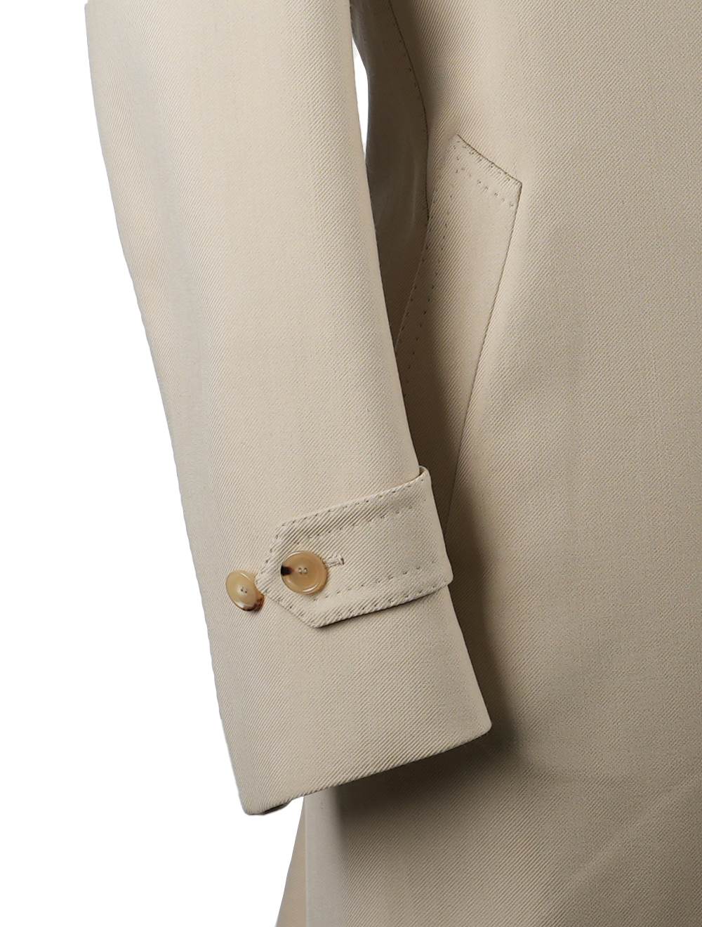 Cesare Attolini Beige Wool Cotton Overcoat