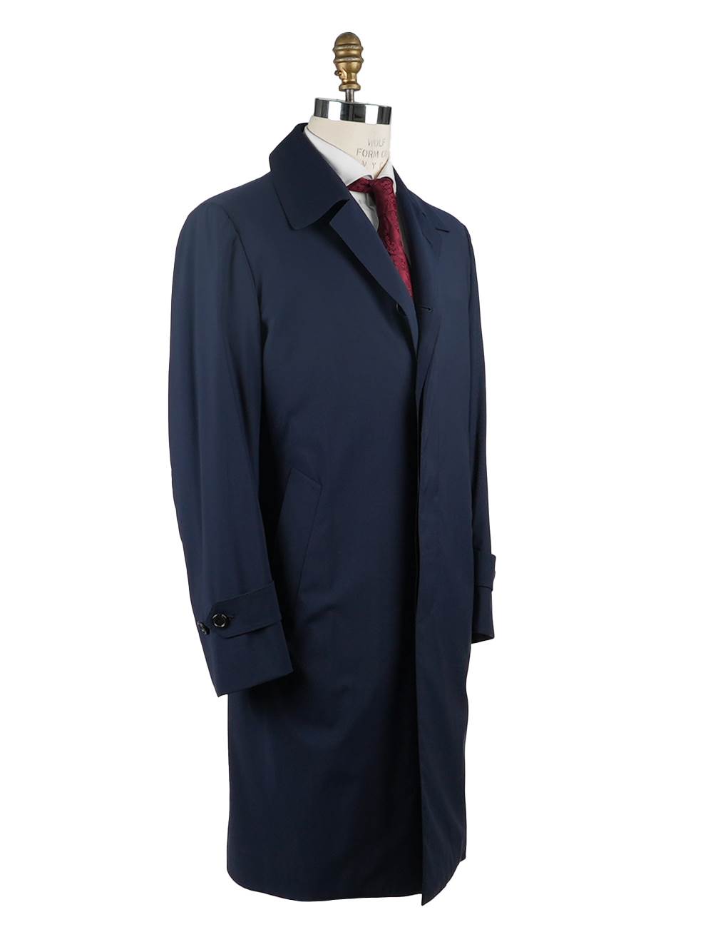 Cesare Attolini Cesare Attolini Blue Wool Pa Ea Trench Coat Blue 001
