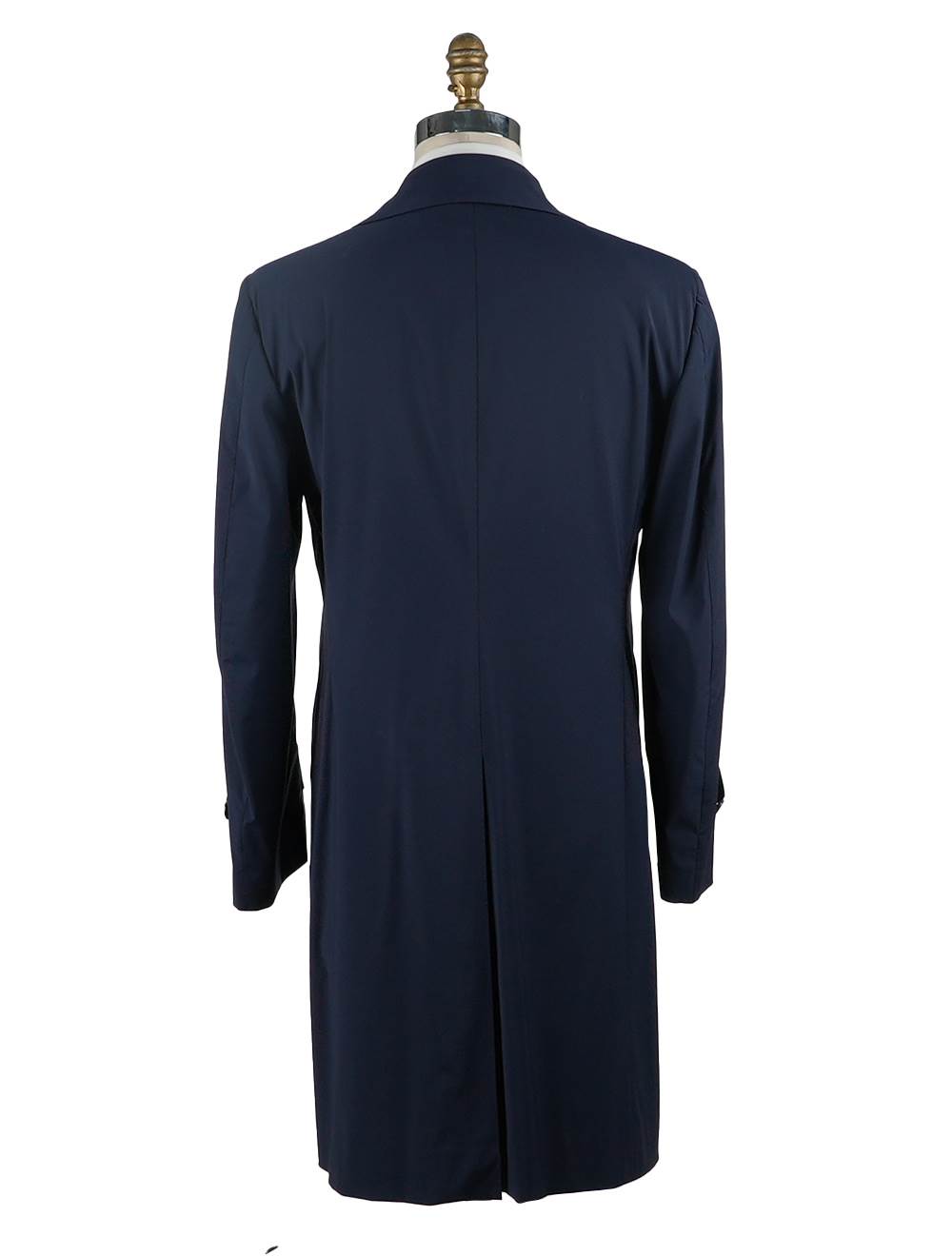 Cesare Attolini Blue Wool Pa Ea Trench Coat