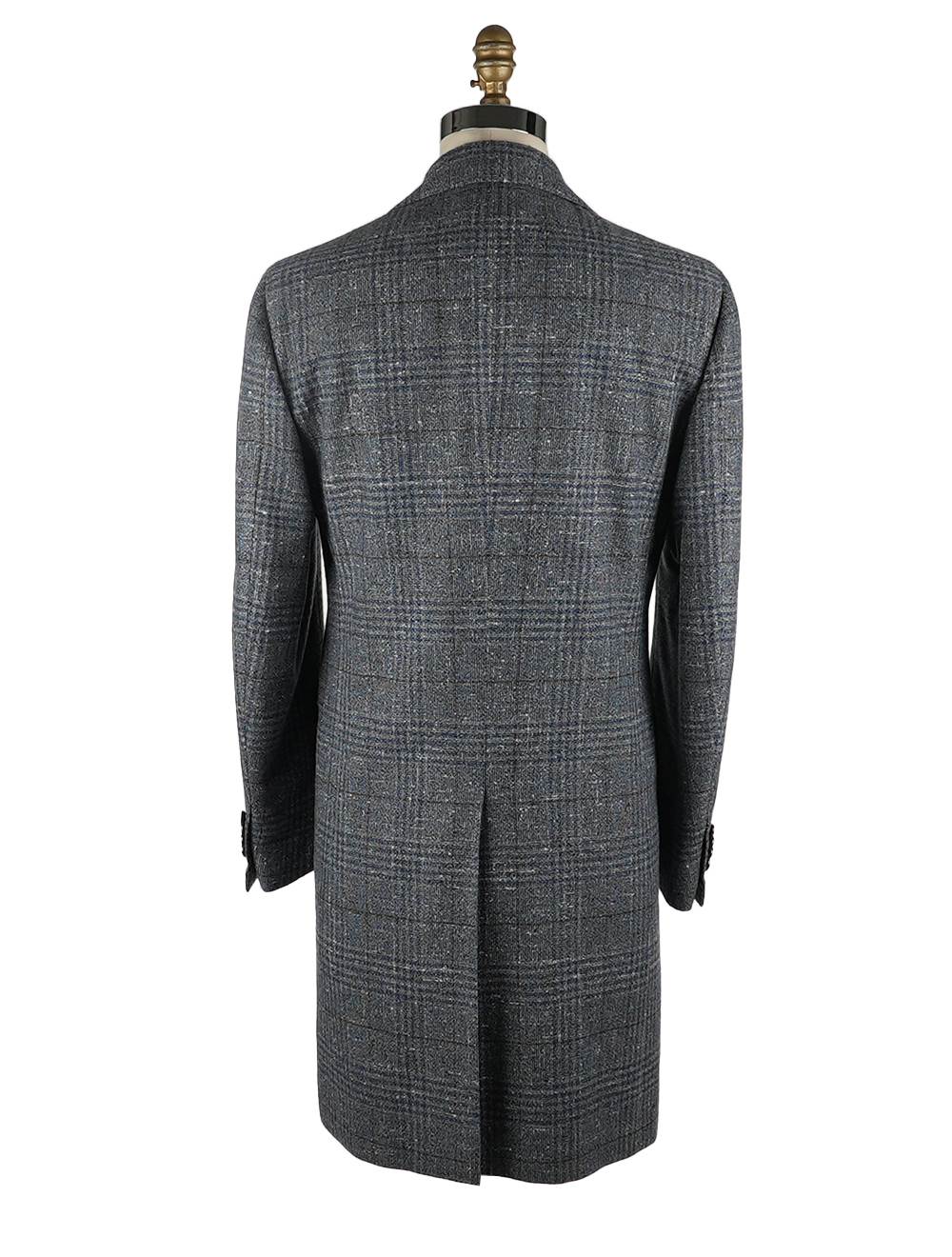 Cesare Attolini Multicolor Cashmere Silk Overcoat