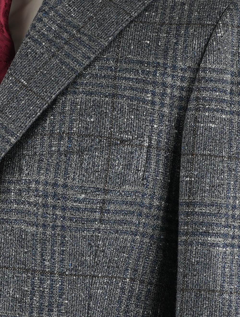 Cesare Attolini Multicolor Cashmere Silk Overcoat