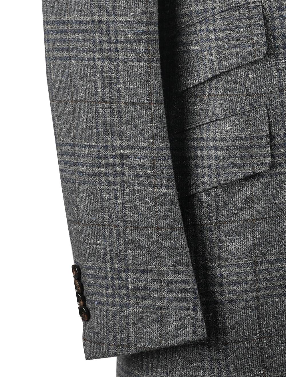 Cesare Attolini Multicolor Cashmere Silk Overcoat
