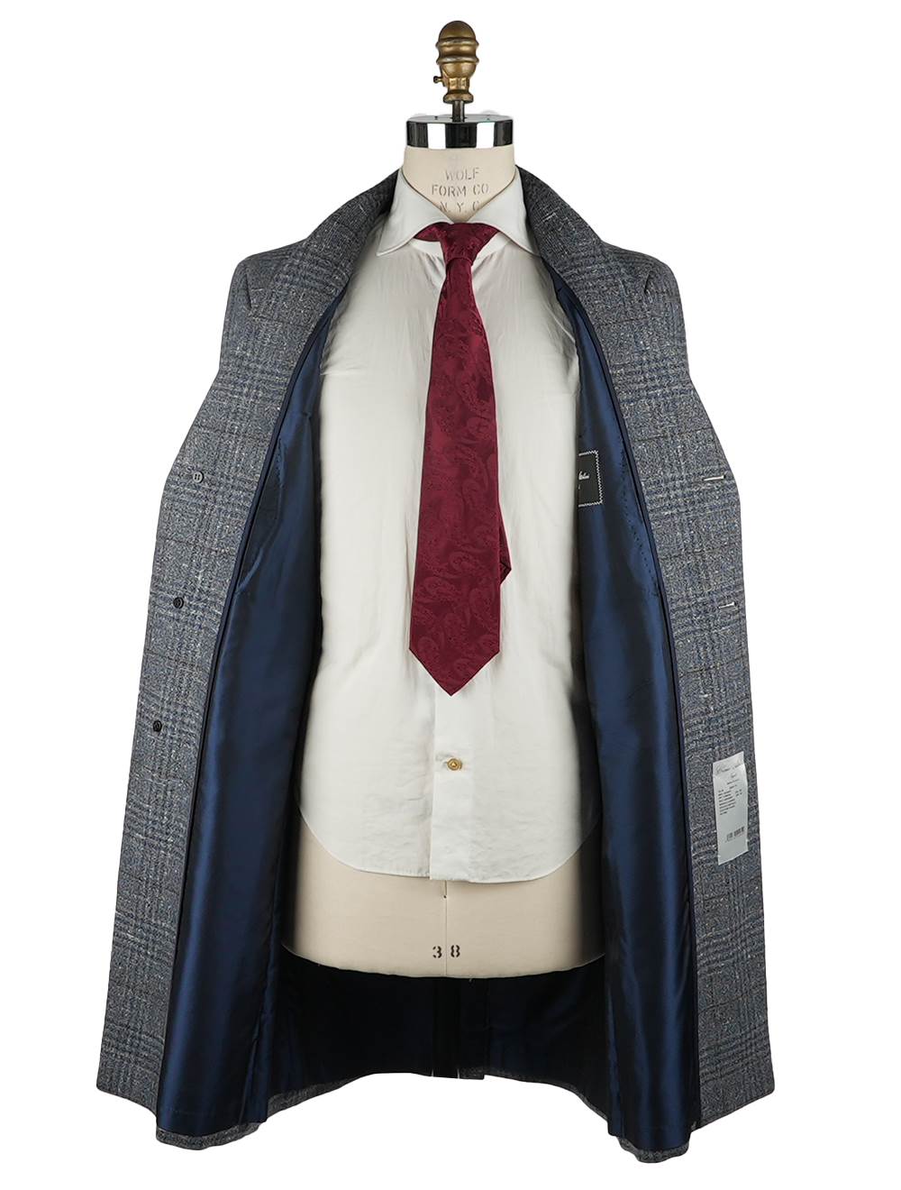 Cesare Attolini Multicolor Cashmere Silk Overcoat