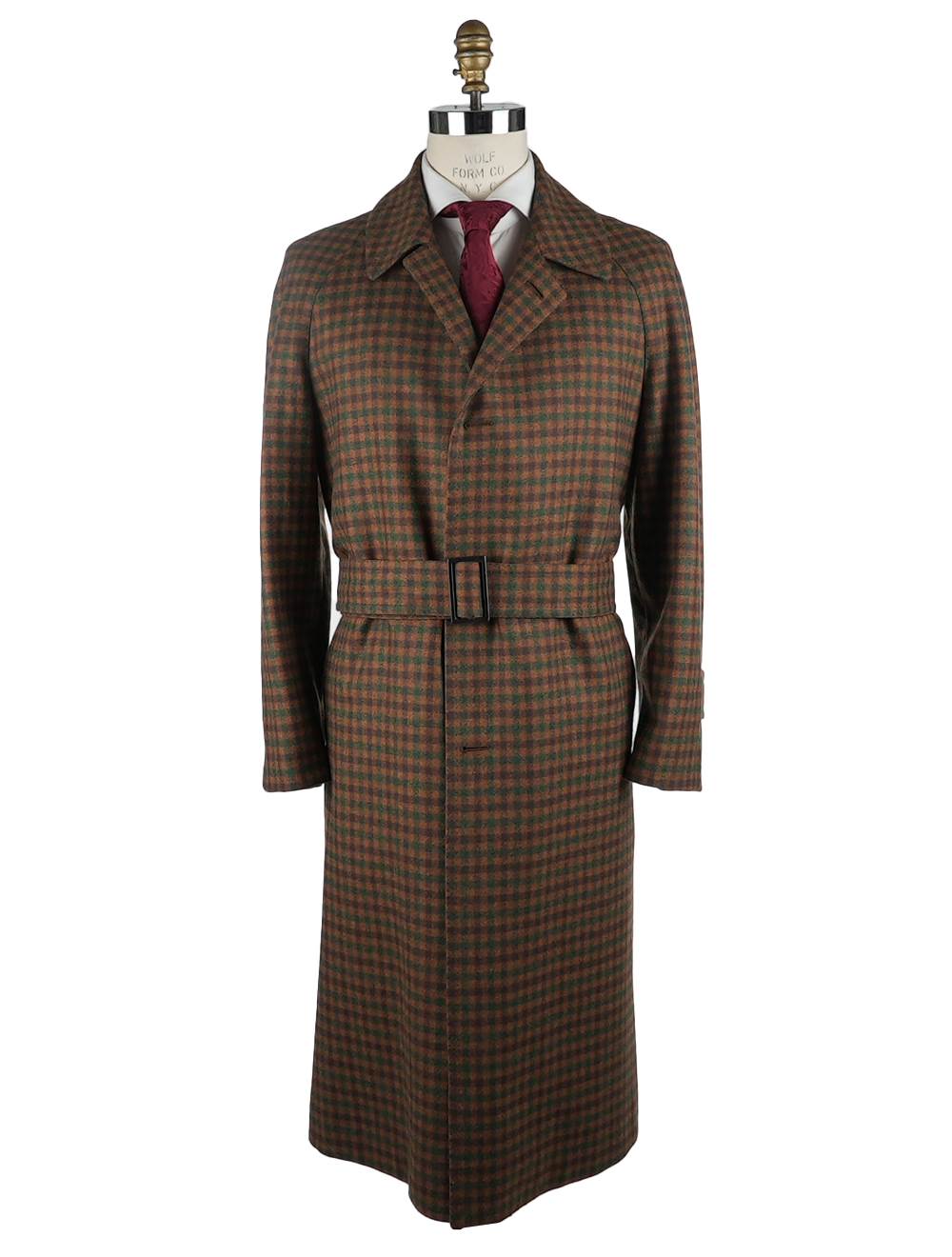 Cesare Attolini Multicolor Lambswool Overcoat Double Breasted