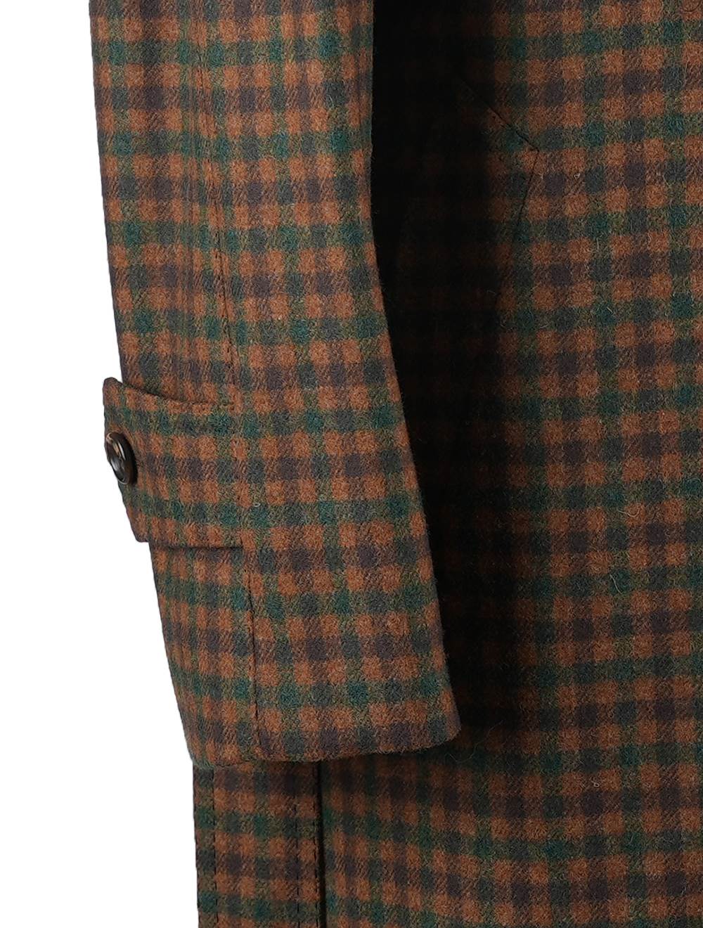 Cesare Attolini Multicolor Lambswool Overcoat Double Breasted