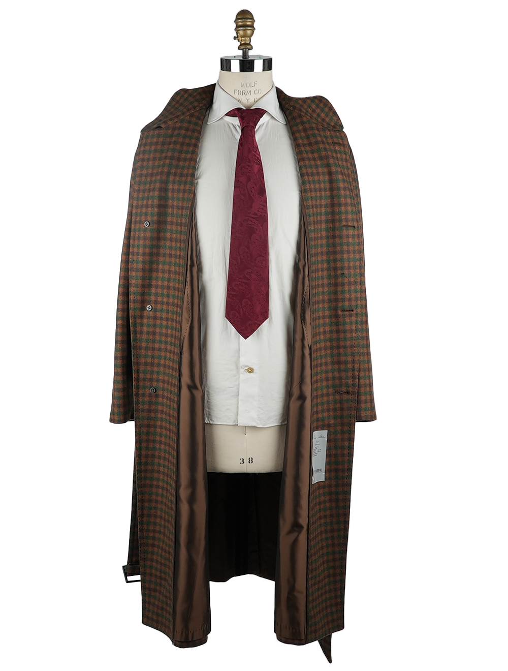 Cesare Attolini Multicolor Lambswool Overcoat Double Breasted