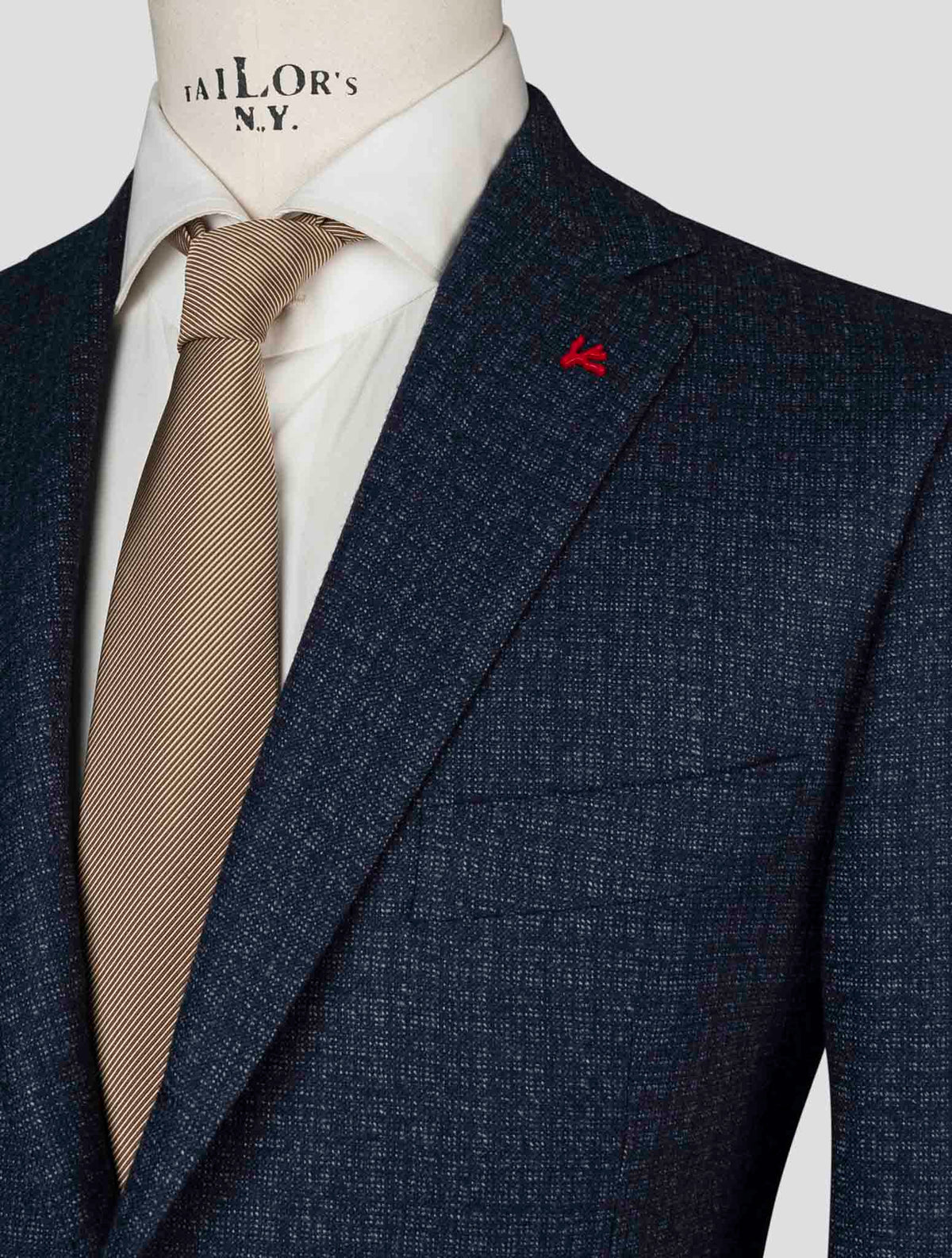 Isaia Blue Virgin Wool Blazer