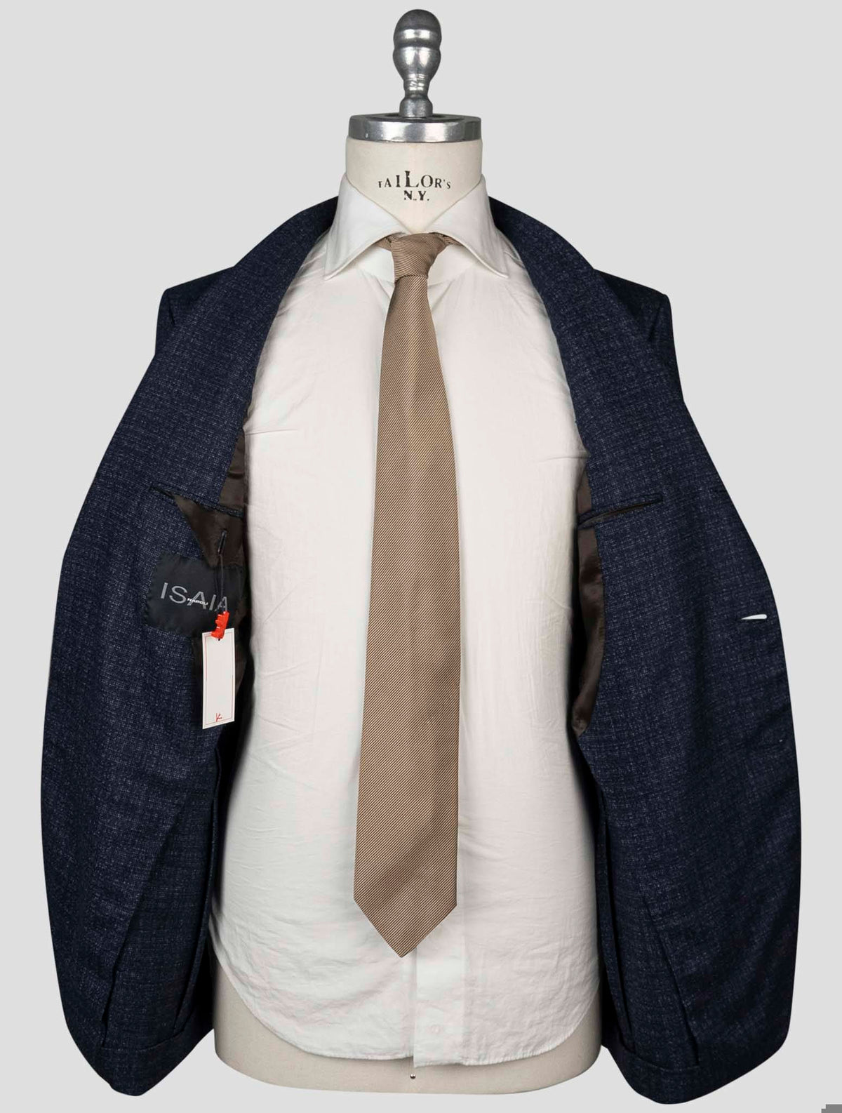 Isaia Blue Virgin Wool Blazer