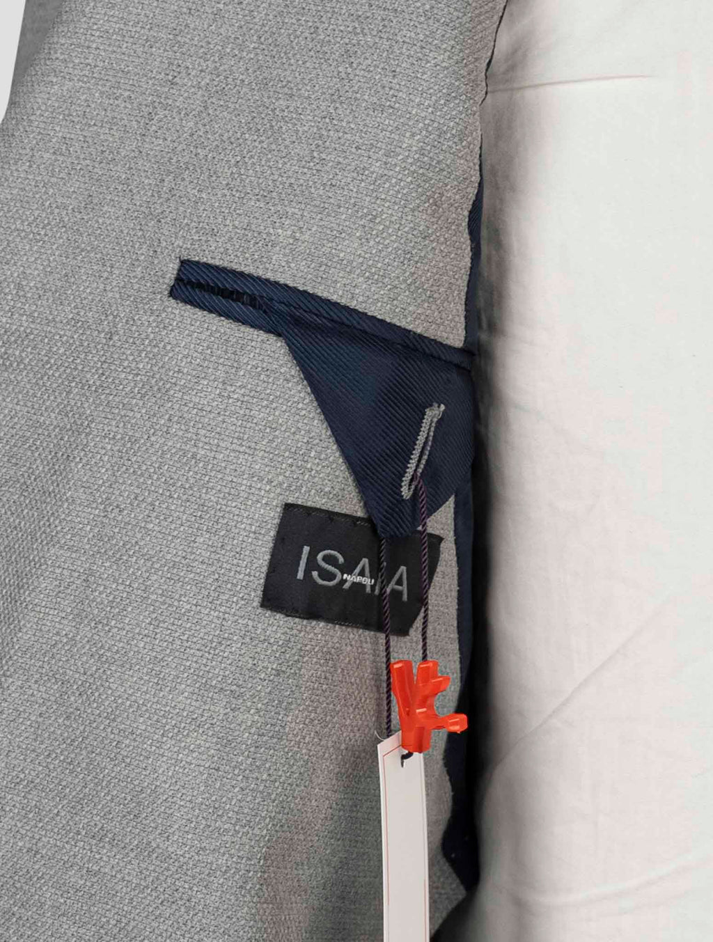 Isaia Gray Virgin Wool Ea Blazer