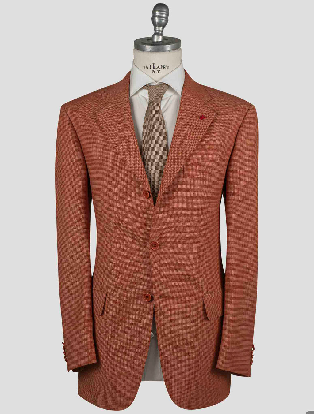 Isaia Isaia Orange Wool Blazer Orange 000