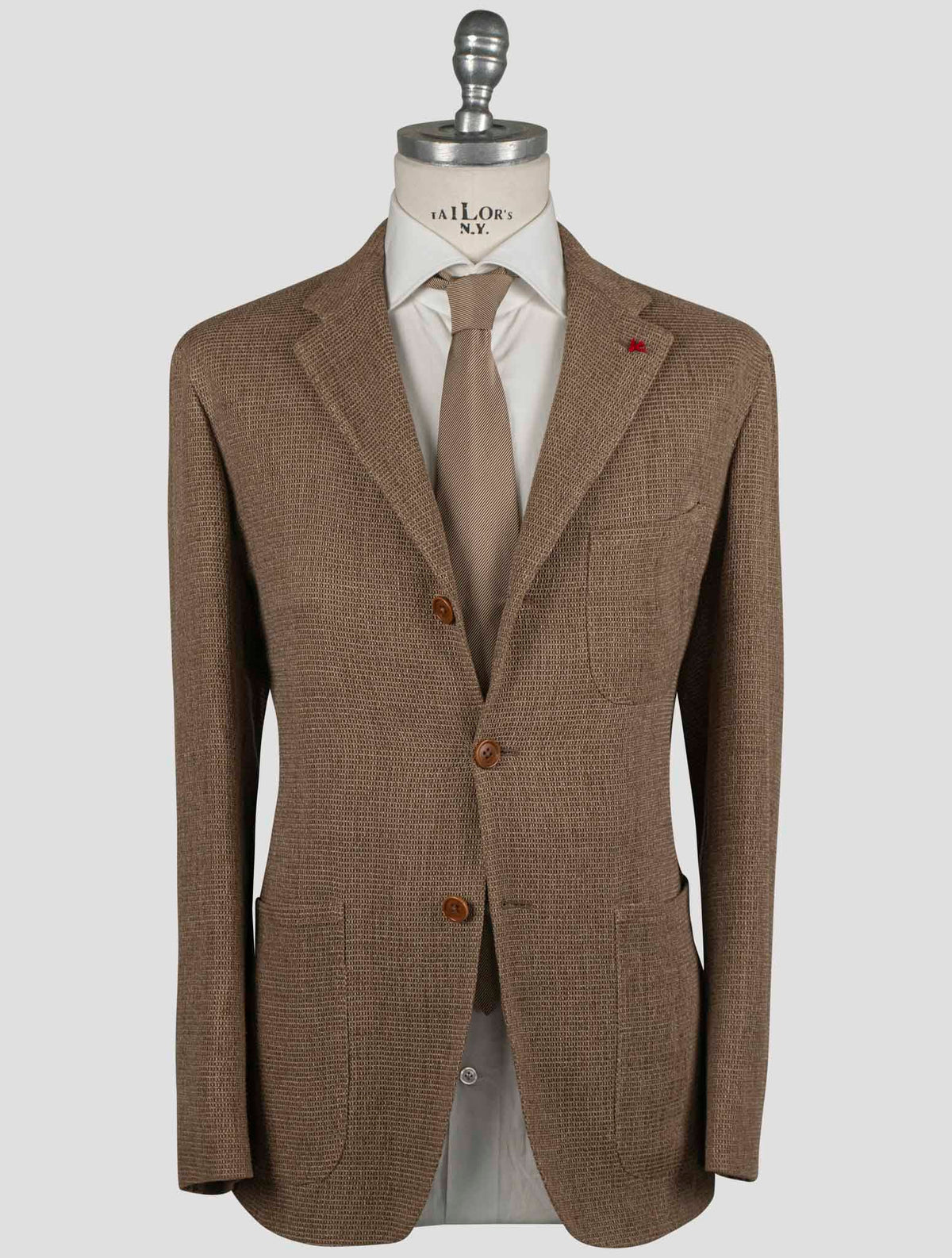 Isaia Beige Linen Blazer