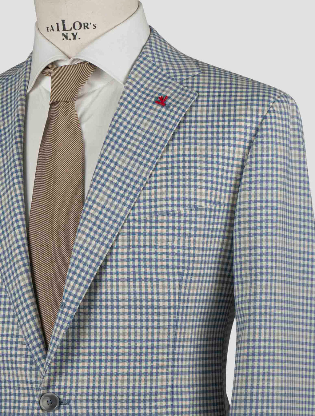 Isaia Multicolor Virgin Wool Blazer